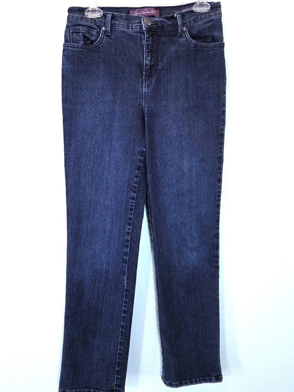 Gloria Vanderbilt Amanda Dark Wash Straight Leg Jeans Size 8P